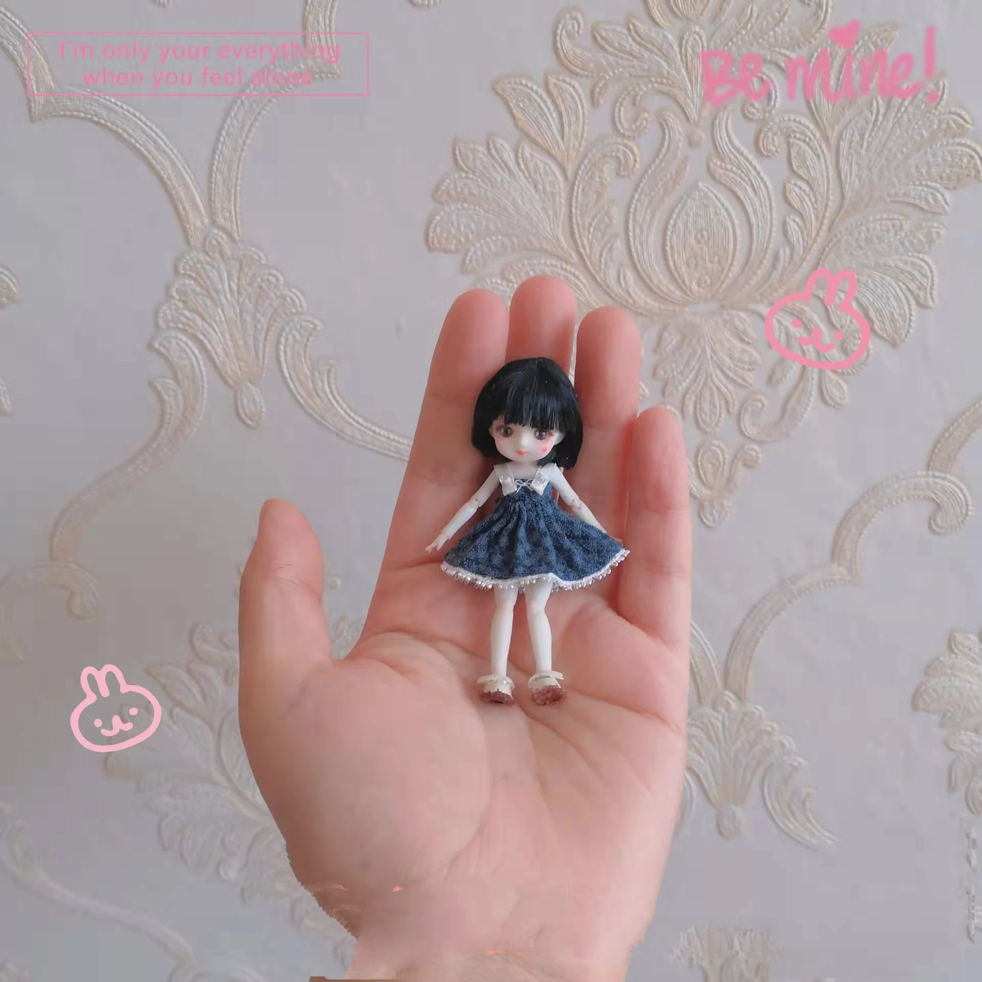 BJD 7cm Doll Clothes Doll Accessories Mini Dolls Kawaii Children's Toys Dollhouse Custom Doll Clothes