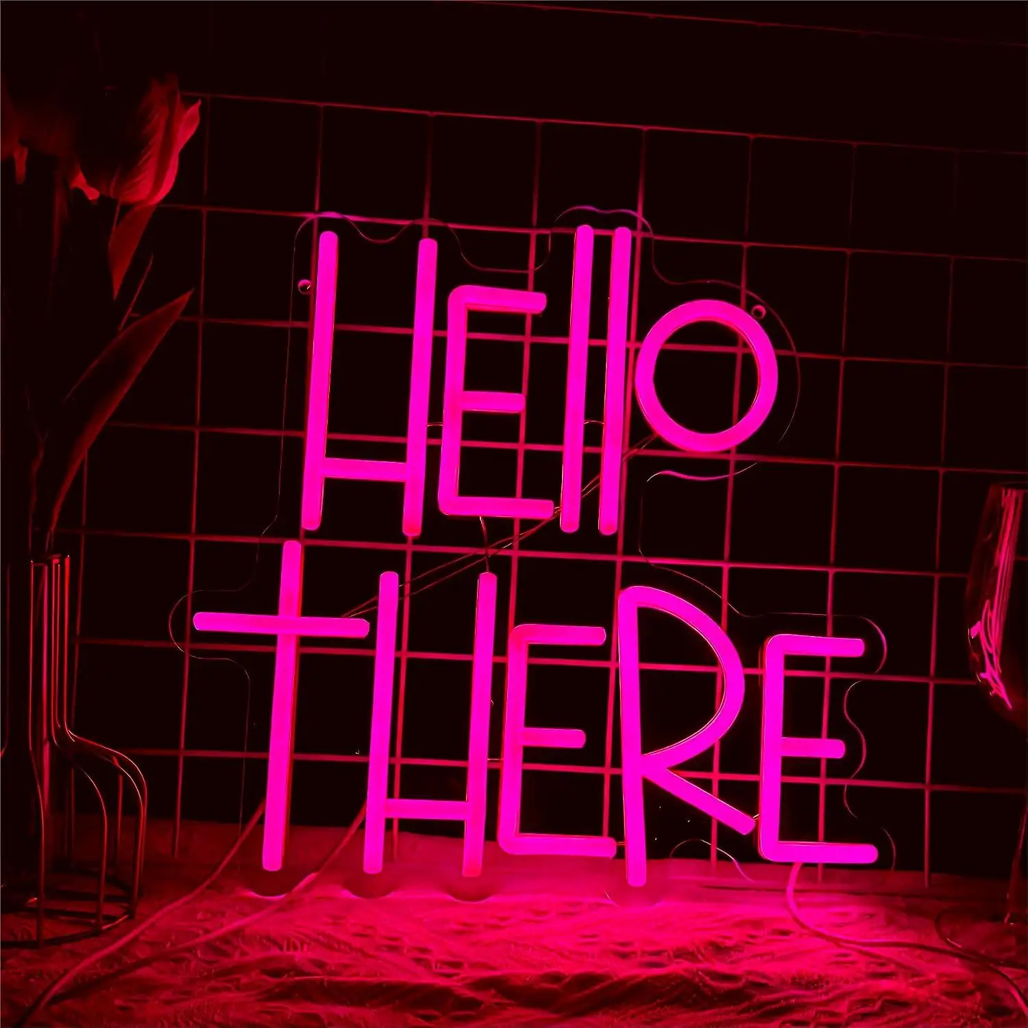 Hello There Neon Sign USB Dimmable LED Lights For Bedroom Bar Pub Man Cave Retail Shop Party Wall Decoration Holiday Gifts