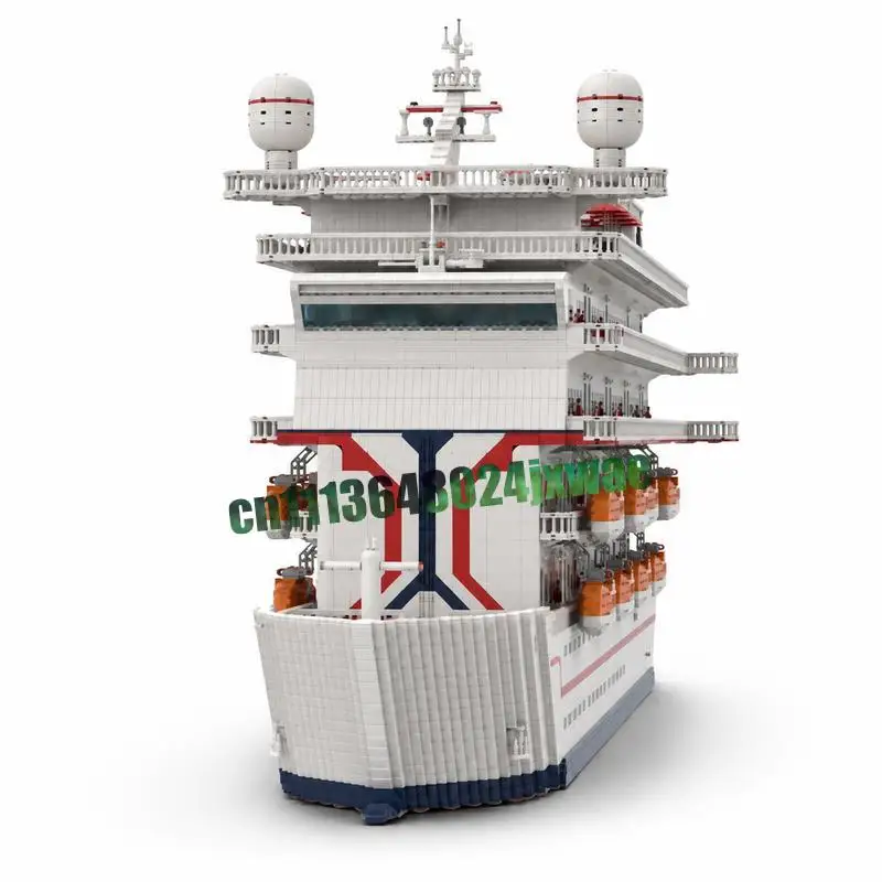 40679PCS Cruise Ship MOC Ocean Vessel Model Custom Puzzle Architecture DIY Assembly Educational Building Blocks Collection Gift