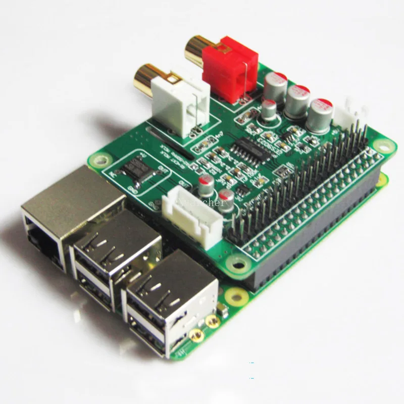 Nvarcher ES9023 papan ekspansi I2S HiFi DAC Digital Audio kartu suara Encoder Decode untuk Raspberry Pi 2B 3B 3B + 4B