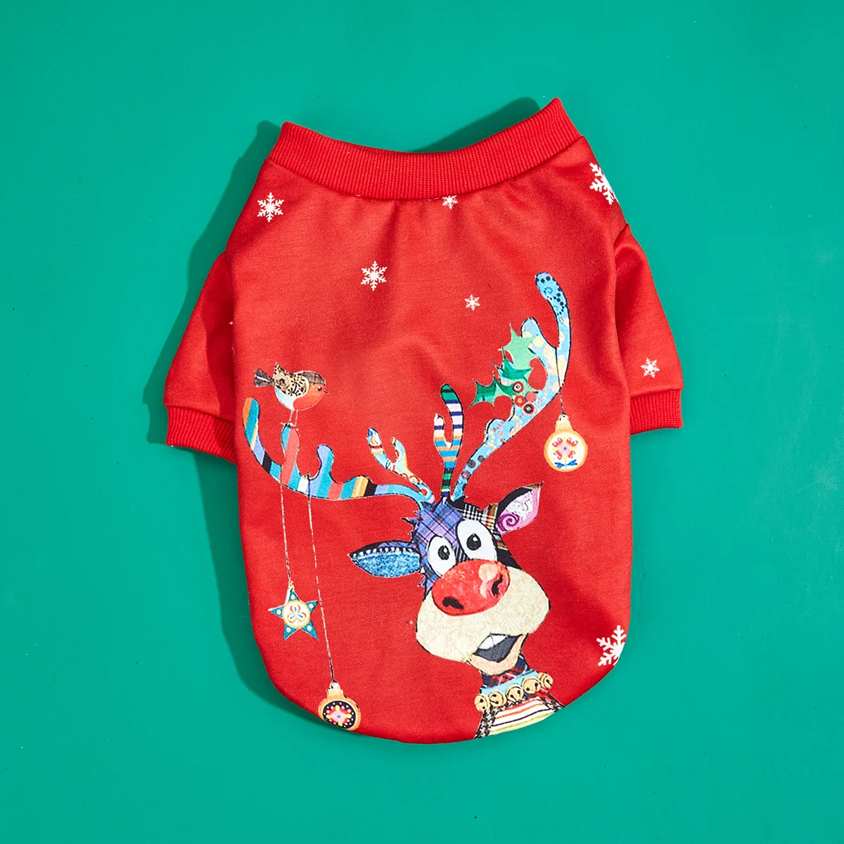 Hund Weihnachten Hoodies für Winter Welpe mit niedlichen Elch bedruckten Sweatshirts für Hund Katze warm und Komfort Hemden Weihnachten Hund xma