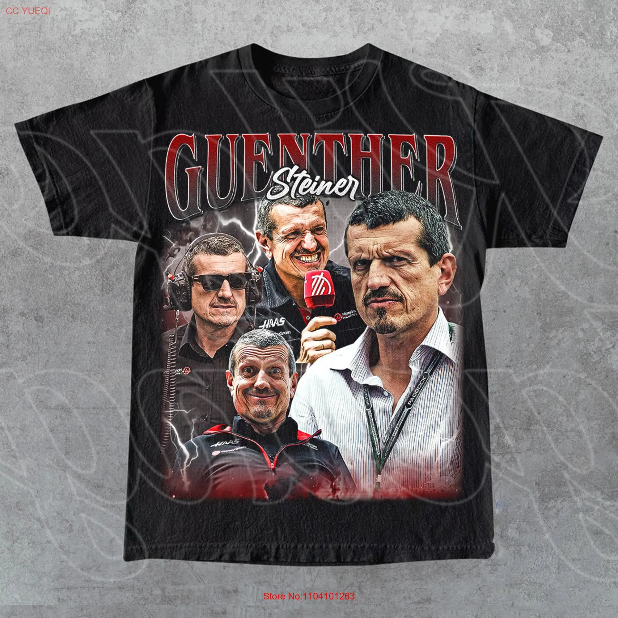 Limited Guenther Steiner Vintage T Shirt For Woman and Man long or short sleeves