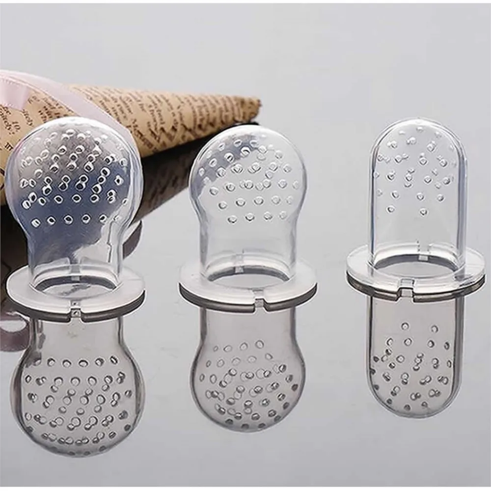 Cho Bé Silicon Pacifier An Toàn Ăn Bột Cho Bé Ăn Dụng Cụ Núm Vú Silica Gel Ăn Trái Cây Silicone Chupetes De Alimentacion