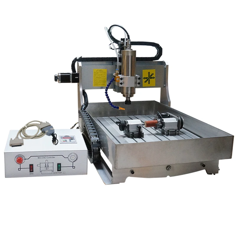 2.2KW Milling Carving Machine 6040 CNC Router Engraver Optional Water Tank High Quality Water-Cooled Spindle 3/4axis