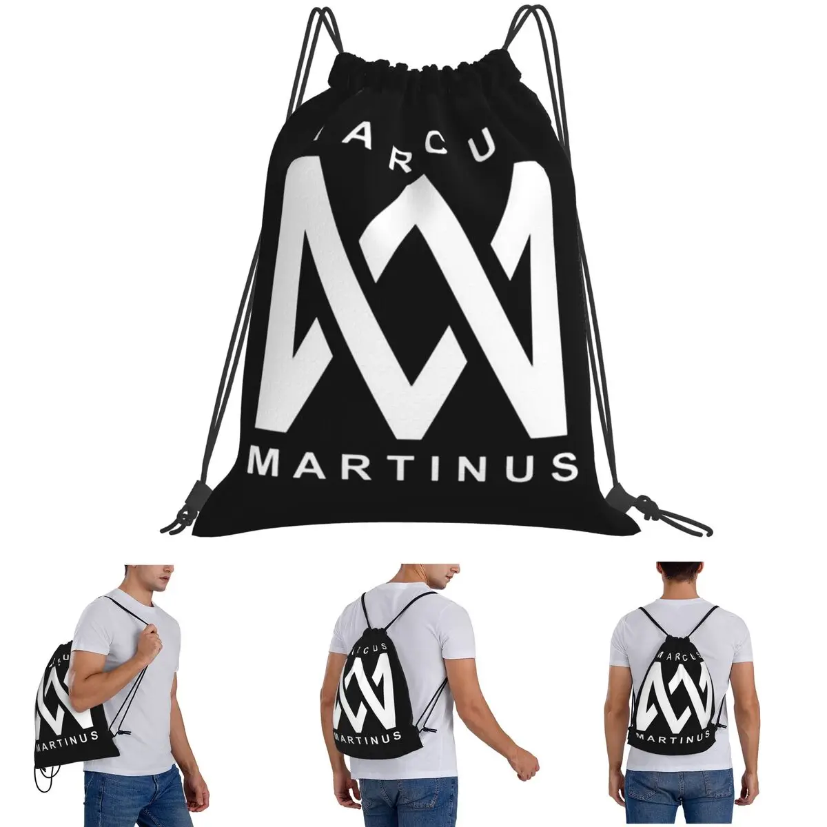 

Marcus And Martinus Норвегия (1) Рюкзаки Повседневные портативные карманные спортивные сумки на шнурке Сумки для книг для школы путешествий