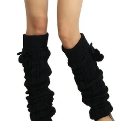 Leg Warmers Women Thigh High Over Knee Long Socks Winter Ankle Stretch Solid Knitted Ladies Slouch Warm Boot Sock Female Gaiters