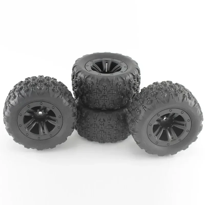 SCY 16101 16102 16103 Pro MJX Hyper Go 14210 16210 1/14 1/16 RCモンスタートラックアップグレード用六角ラバータイヤホイール4個