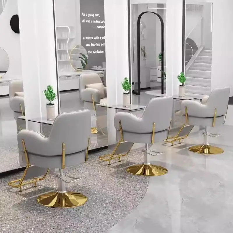 كرسي صالون احترافي تجاري فاخر وحديث مريح كلاسيكي إكسسوارات كرسي دوار تابوريت كوفيوس أثاث الصالون