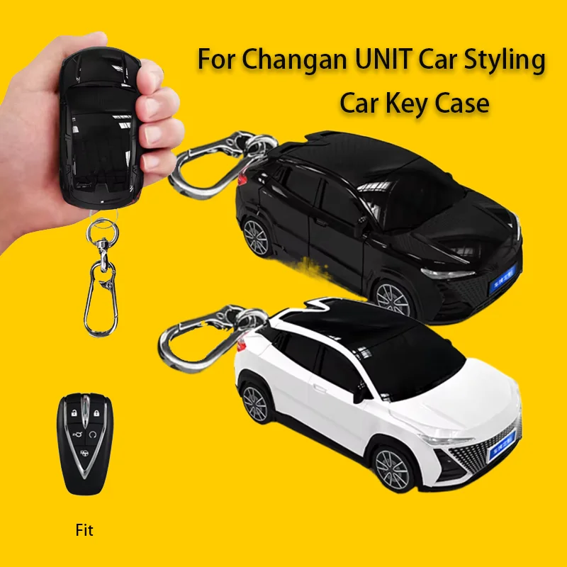 

For Changan Unit Car Model Key Case Cover Fob for Changan UNIK CS35PLUS CS55 PLUS CS75 PLUS Oshan X7 X5 Key Fob Holder Keychain