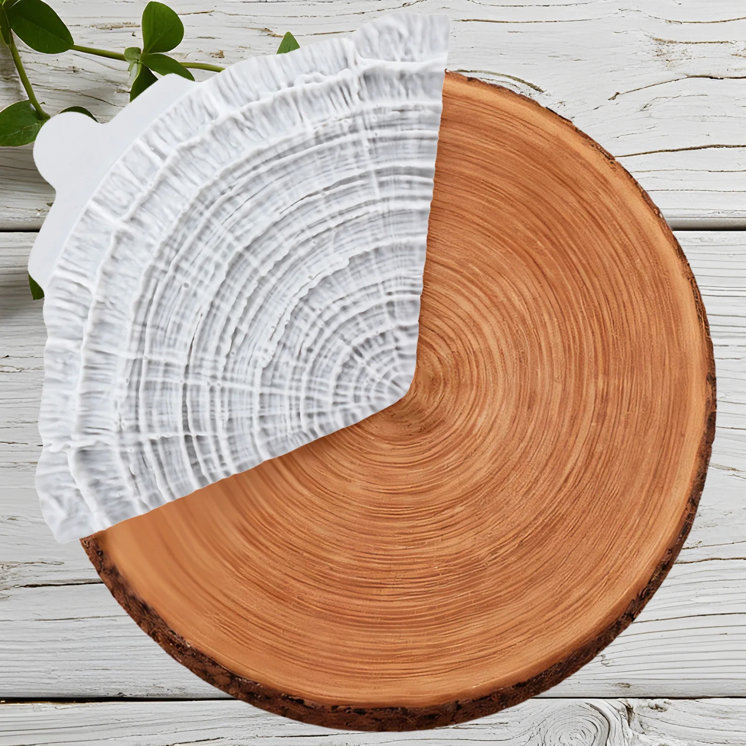 Tree Bark Silicone Molds Tree Stump Fondant Cake Decorating Tools Cupcake Topper Candy Craft Gum Paste Polymer Clay