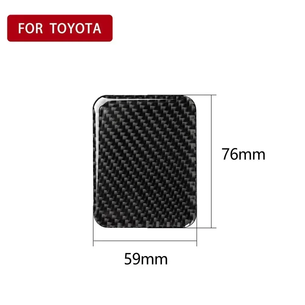 Car Real Carbon Fiber Seat Heat Panel Cover Trim Interior Accessory For Toyota 86 BRZ For Scion FR-S 2013 14 15 16 17 18 19 2020