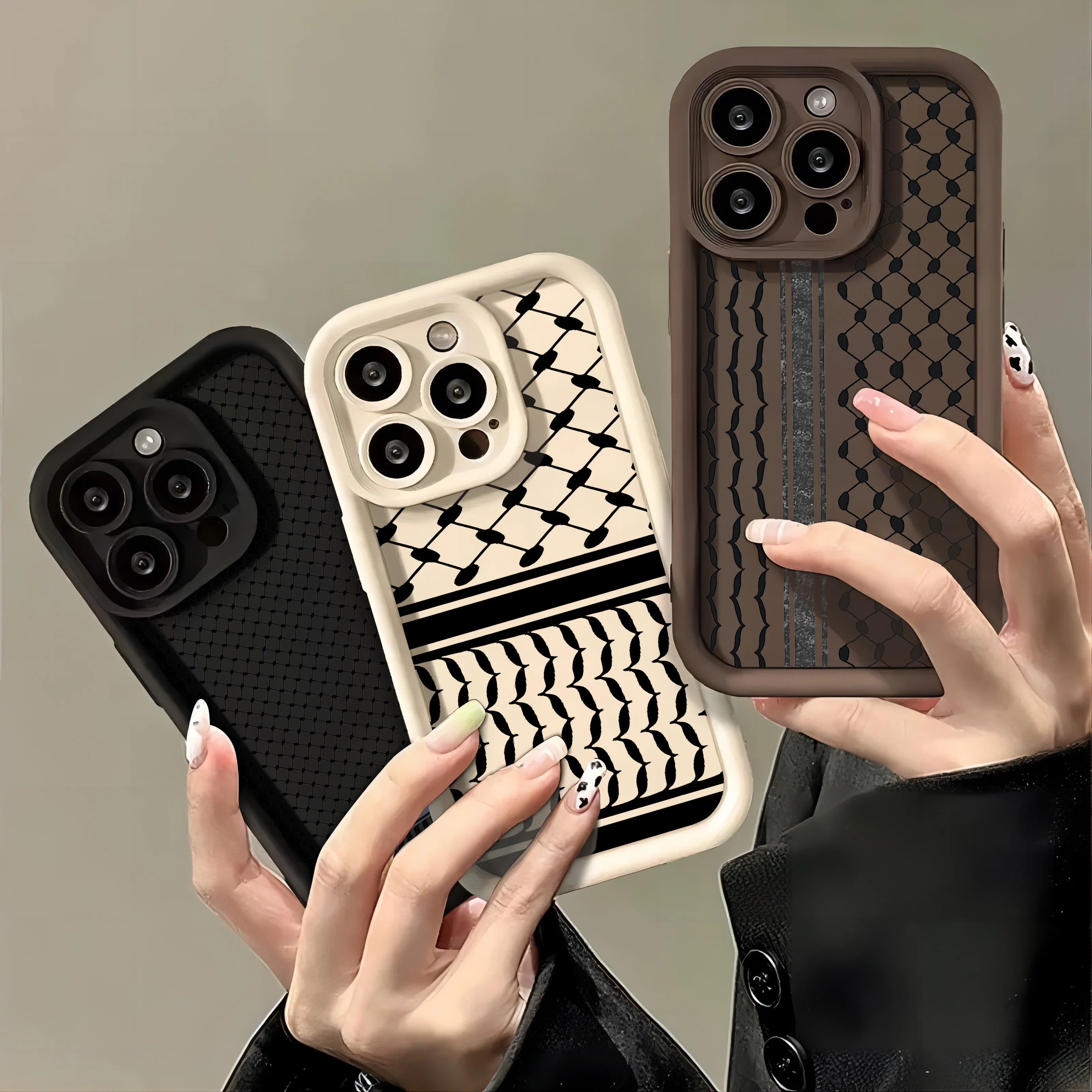 Hattah Keffiyeh Phone Case For Samsung S24 S23 S22 S21 S20 Note 20 FE Plus Ultra 5G Soft Silicone TPU Cover