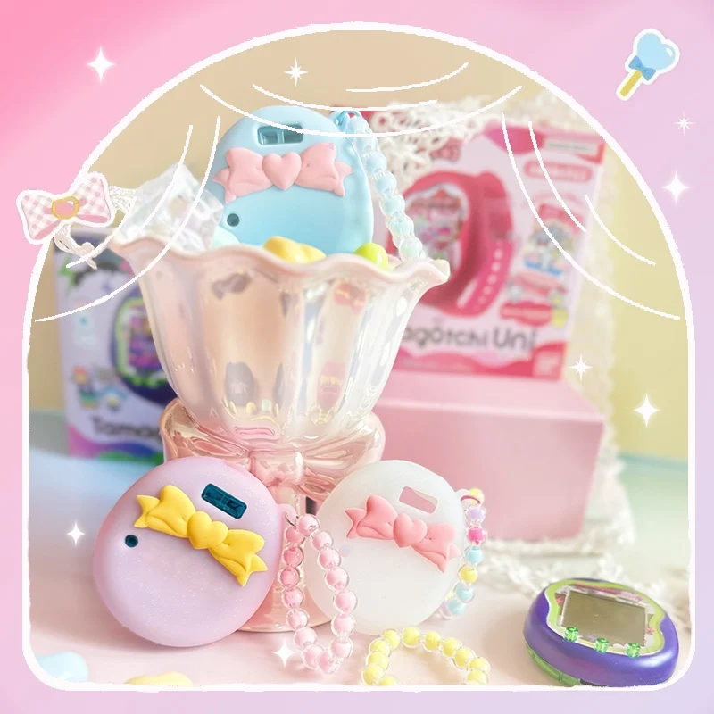 Bandai Tamagotchi Sweet Ballet Series Uni Electronic Pet Silicone Protective Cover Soft Cover Anti-drop Single Item Pendant Gift