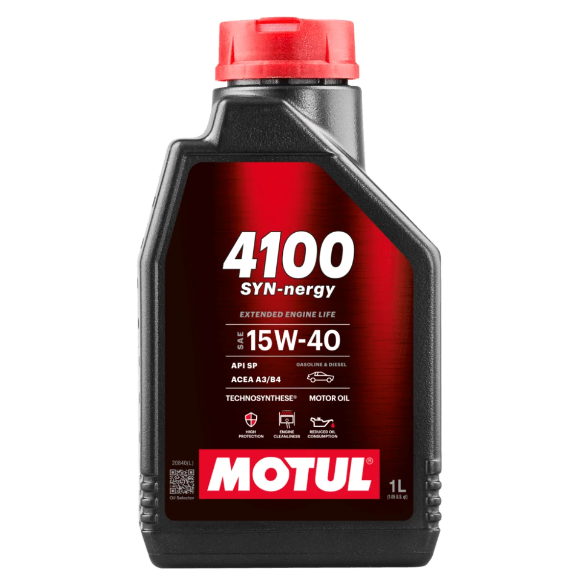 Motul Engine Oil 4100 SYN-Nergy Semi Synthetic 15W40 Api SP Renault Volkswagen