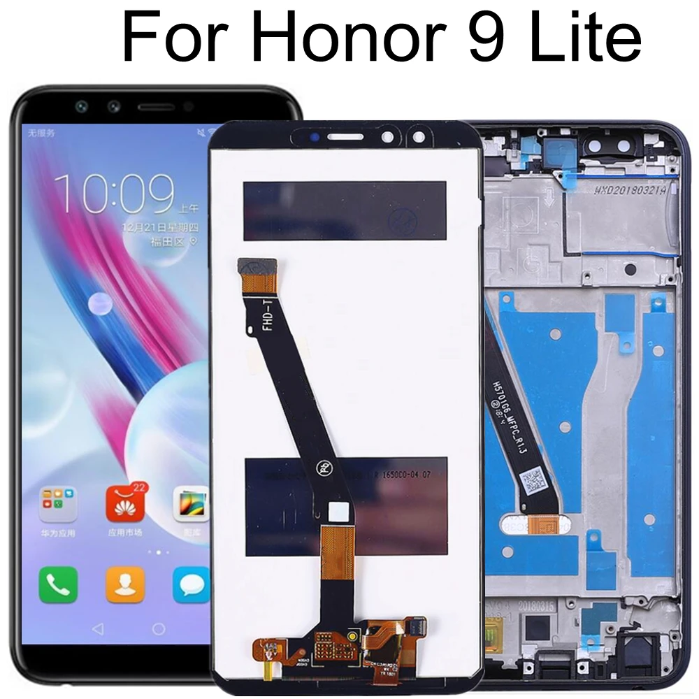 For Huawei Honor 9 Lite LCD L31 L22A L21 LCD Display+Touch Screen Digitizer Assembly Honor9 Lite lcd