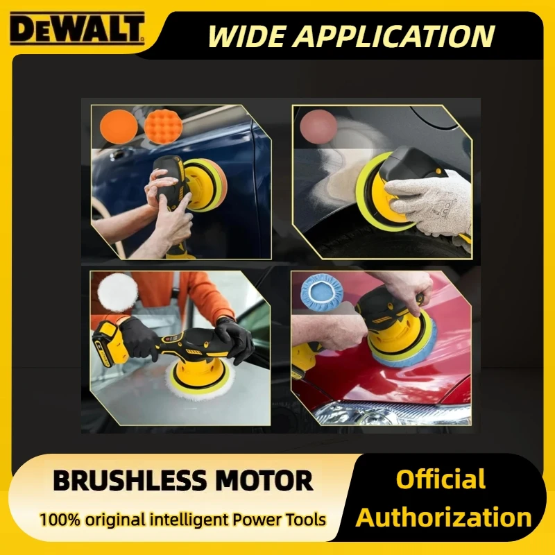 디월트 8단계 디지털 디스플레이 긴 배터리 수명 무선 광택기 전기 광택기 자동차 왁싱 폴리싱 기계 전동 공구