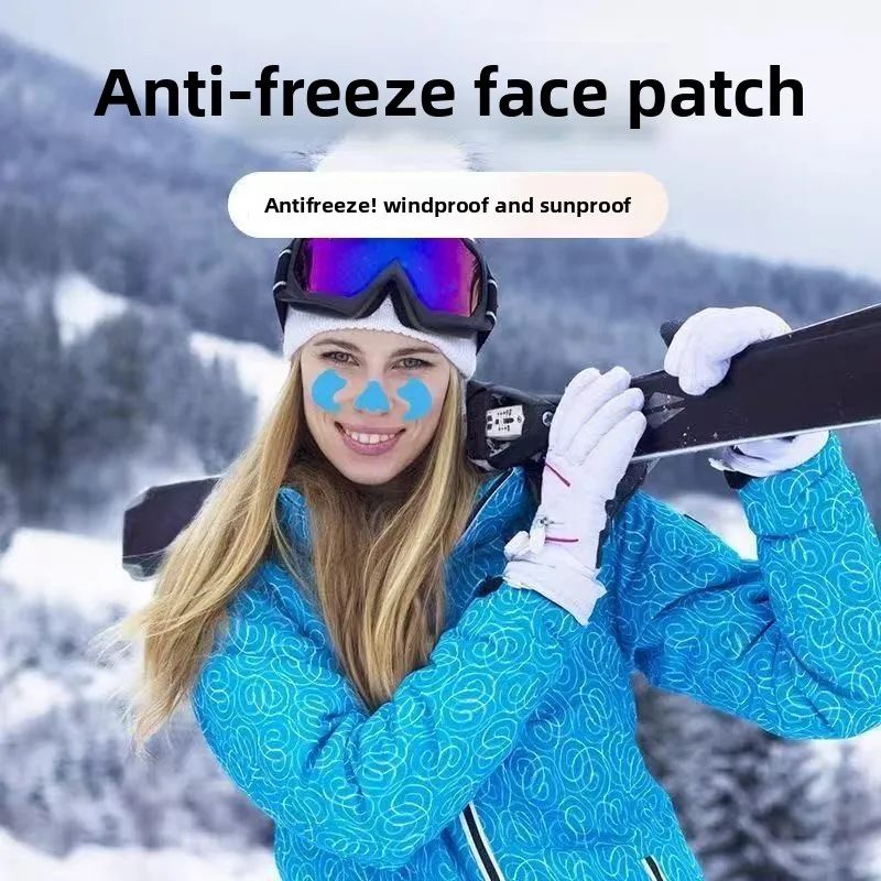 

Winter Antifreeze Face Stickers Durable Breathable Protective Tape for Outdoor Riding Skiing Snow Sports Windproof Facial