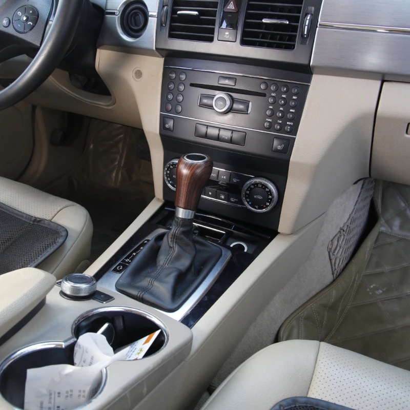 

For Mercedes Benz A C G E Class W204 W212 GLK X204 CLS W218 Car Accessories ABS Carbon Fiber Car Gear Shift Head Trim Cover