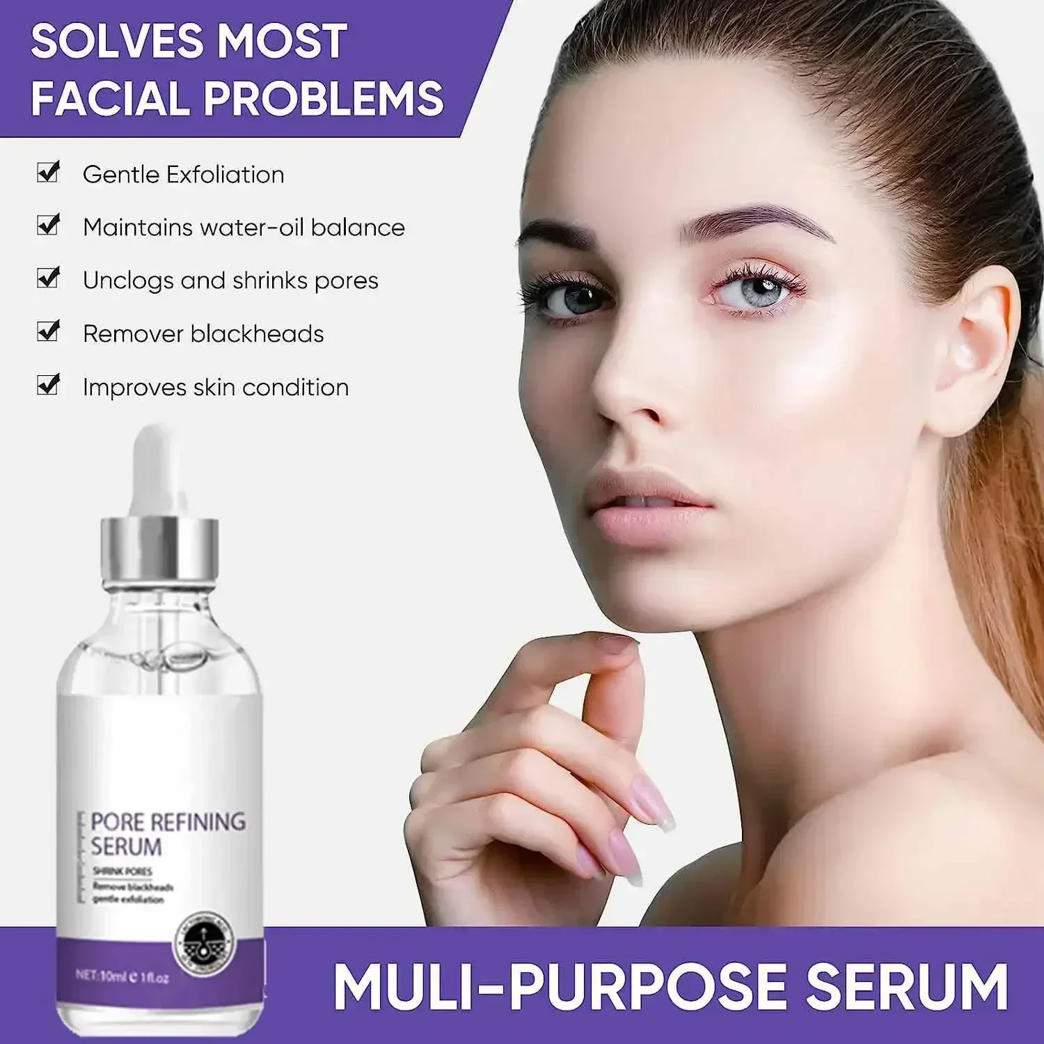 Refine & Renew Pore Serum: Reduce Pores, Nourish Dry Skin, Balance Oil, Firm & Tone - Bestseller in Skincare Skin care products