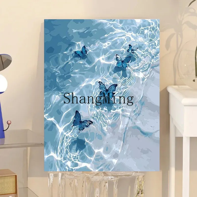 

CLpainted digital painting butterfly landscape character coloring painting living room bedroom decoration painting