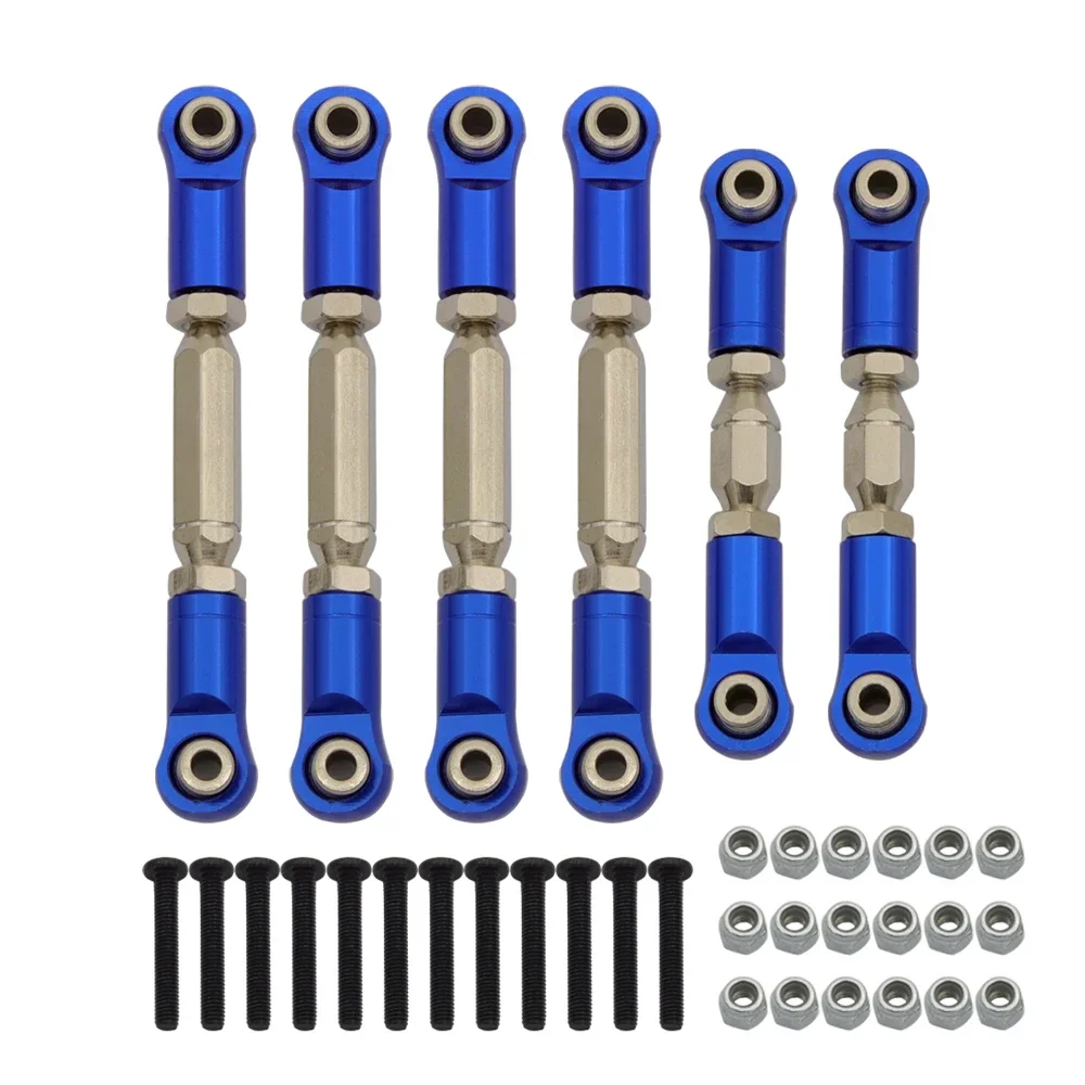 Metal Tie Rods Linkage Set for 1/10 Arrma Granite/SENTON/VORTEKS/Typhon/Big Rock | Heavy-Duty RC Car Upgrade Parts