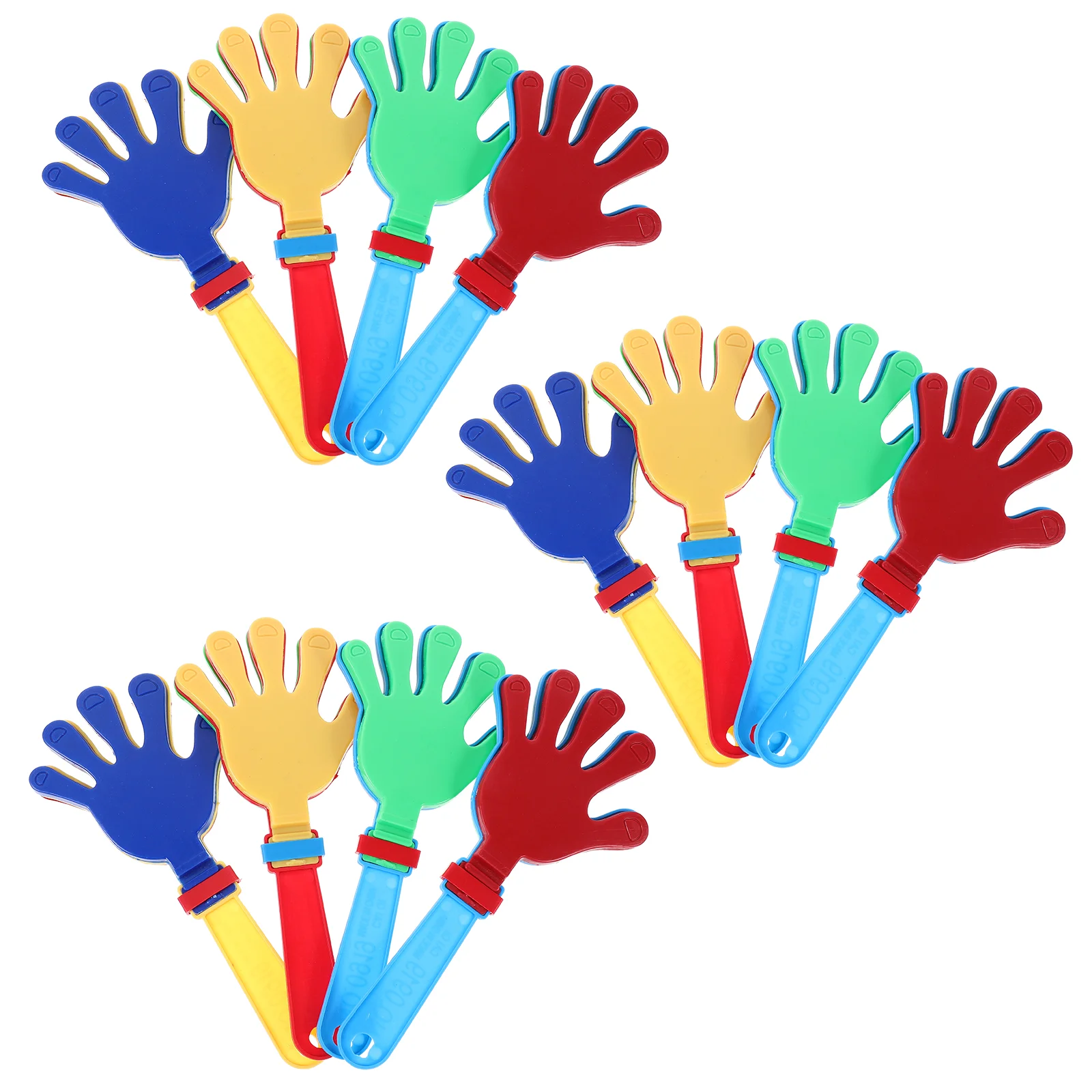 12pcs Plastic Hand Clappers Noisemakers Toys Party Favors for Children Kids Hand Noisemakers hand clapper toy