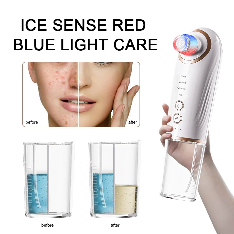 2025 Il più nuovo doppio raffreddamento-riscaldamento Aspirazione regolabile a 3 livelli Aspirapolvere per la rimozione dei punti neri Detergente per i pori Depilazione Dì addio