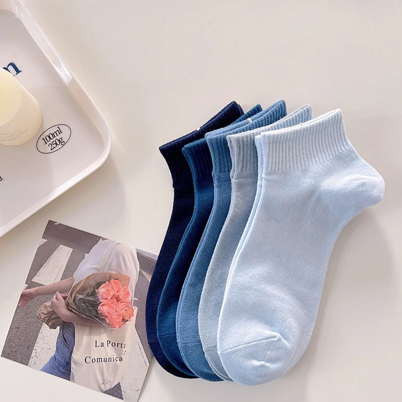 10 Paar einfarbige, einfache Socken für Jugendliche, bequeme, niedrig geschnittene Socken für Mädchen, atmungsaktive, weiche kurze Socken, geeignet für – Detail 7