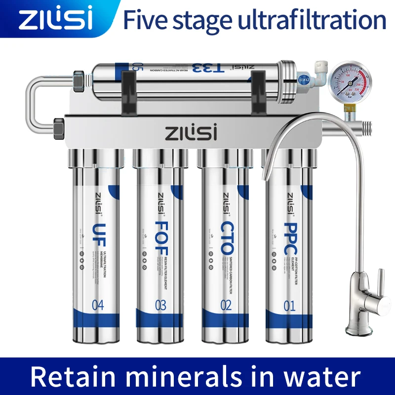 5 stage Ultrafiltration Water Purifier Household Direct Drinking Water Purifier TapWater Filter  PH75 retains mineral water