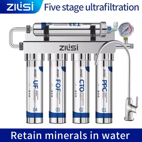 5 stage Ultrafiltration Water Purifier Household Direct Drinking Water Purifier TapWater Filter PH75 retains mineral water