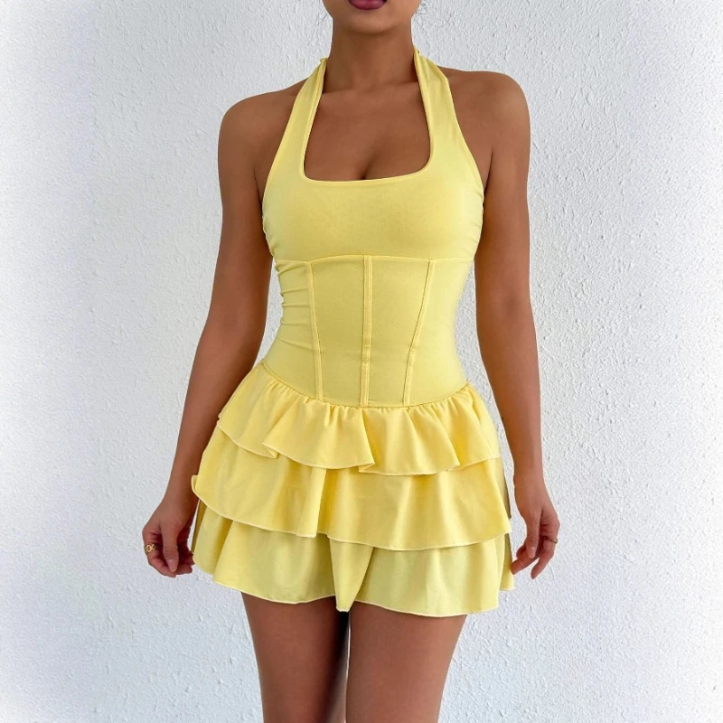 

Hot Selling New Sexy Slim Fitting Suspender Strapless Fashion Short Dress