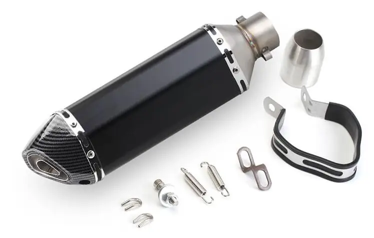 Universele Motorfiets UITLAAT Scooter Gemodificeerde Uitlaat escape Slip Op CBR 125 250 CB400 CB600 Z750