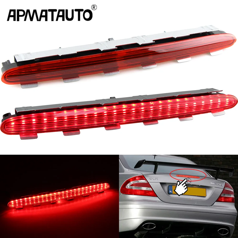 

High Level 3rd Third LED Tail Brake Stop Light Black Lens for Mercedes Benz CLK W209 C209 A209 2002-2007 2008 2009 A2098200956