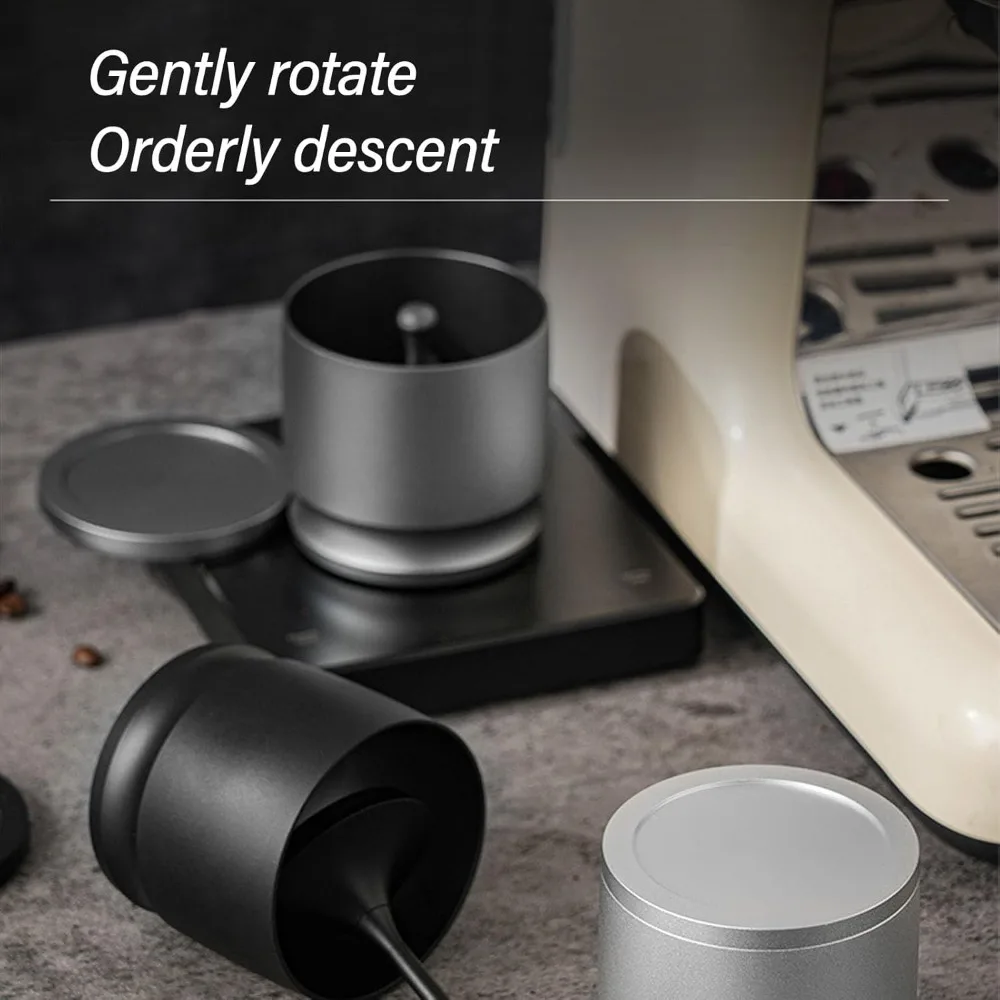 58mm Coffee Dosing Rings Press Aluminum Alloy Espresso Coffee Powder Receiver Container Anti Flying Dust Powder Cup