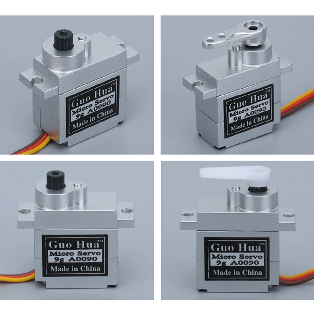 GuoHua A0090 9g couple élevé tout engrenage métallique Micro Servo numérique pour modèles de télécommande de Robot de voiture RC