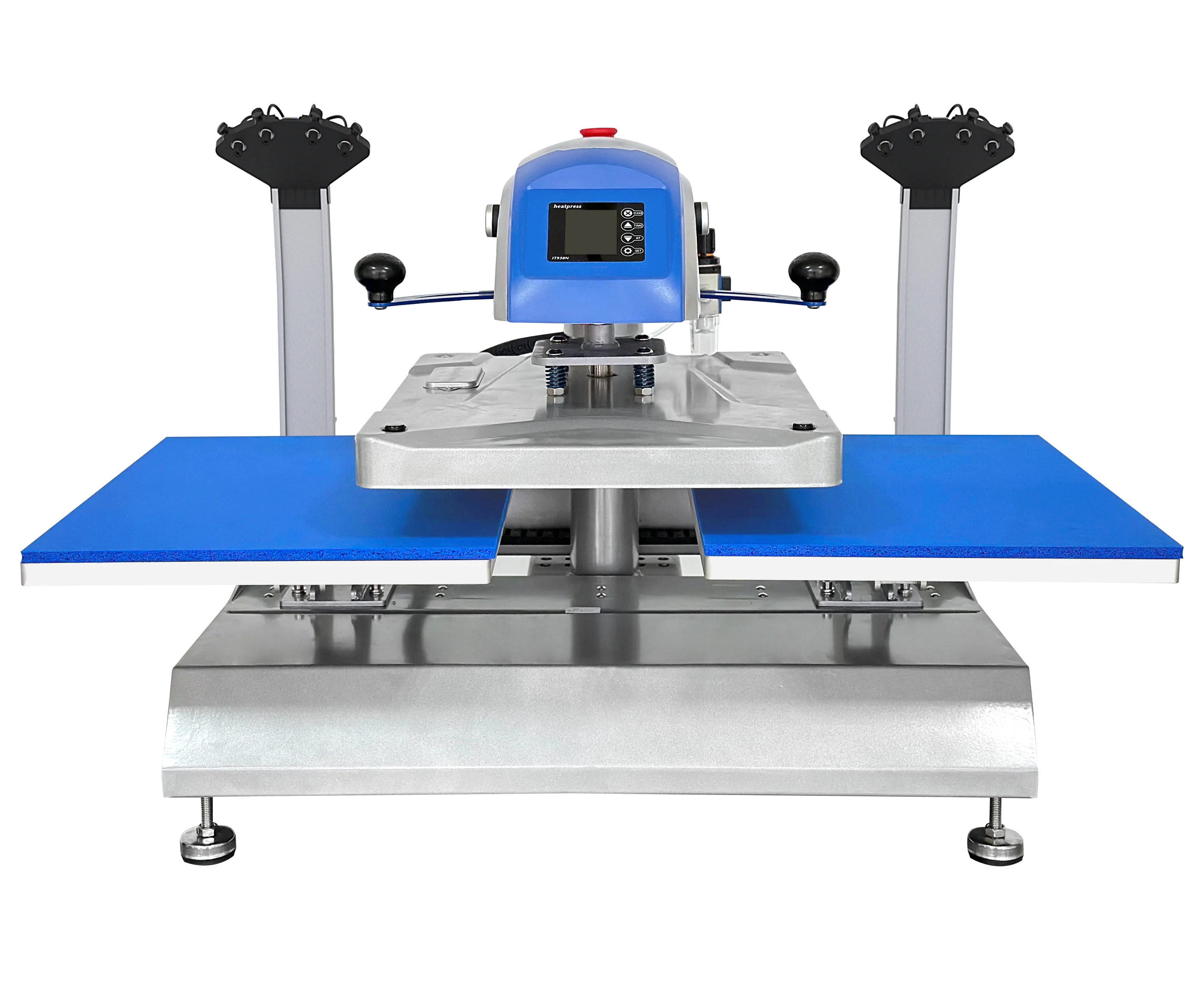 Pneumatic t Shirt Printing Machine Automatic Operate 40x50cm for Sublimation Heat Press With Laser Alignment