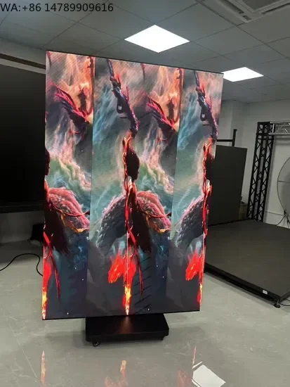 Custom Weatherproof Outdoor LED DisplayTri-Fold Indoor Double-Face Digital Poster USB WiFi 4G Compatible For Retail Store & Adve