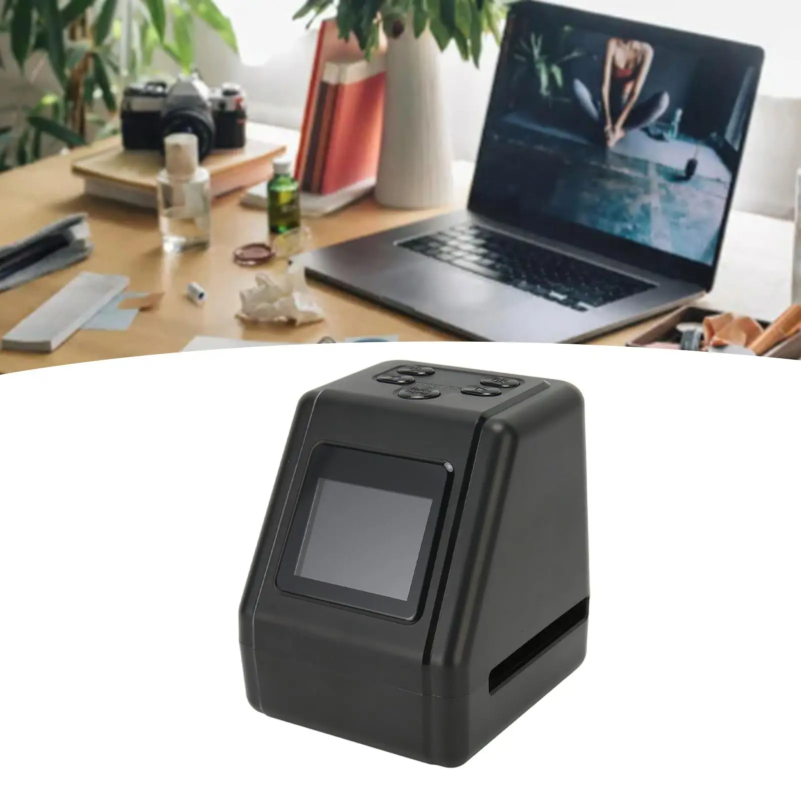 Digital Negative Film Slide Scanner Converter 2in LCD for Windows - Compatible with Windows XP/Vista/7