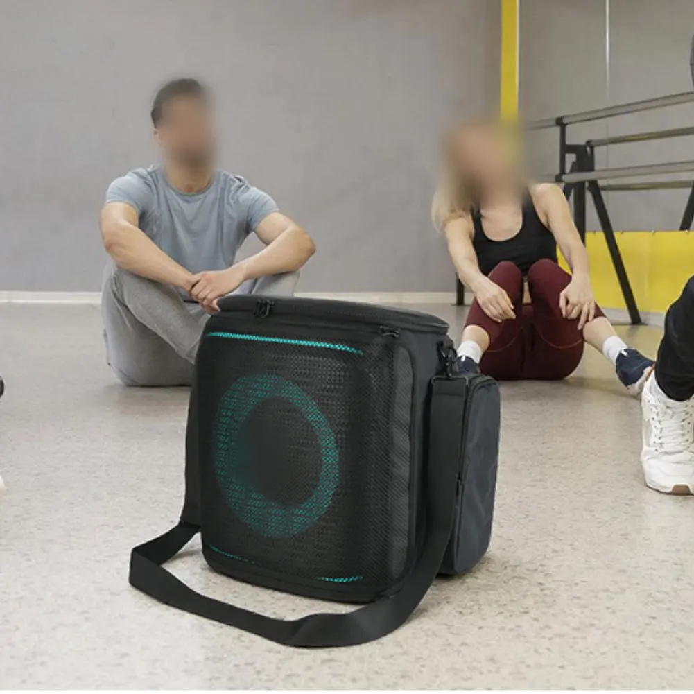 

1 шт. защитный чехол для переноски динамика, пылезащитный, устойчивый к царапинам, нейлоновый чехол-накладка, черный, запасные части для динамиков ﻿