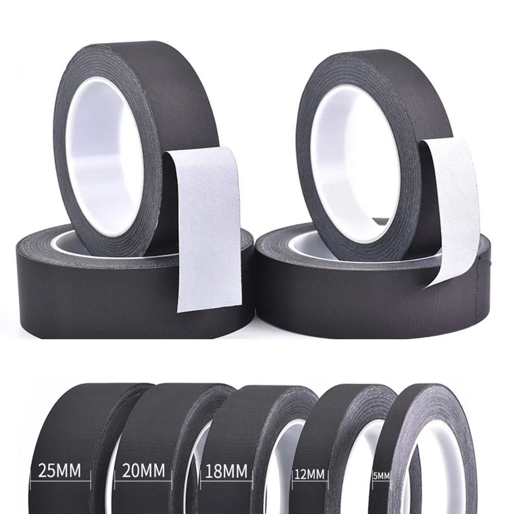 1PCS Black Acetic Acid Adhesive Tape Flame Retardant High Temperature Insulating Acetate Cloth Tape For LCD Repairing