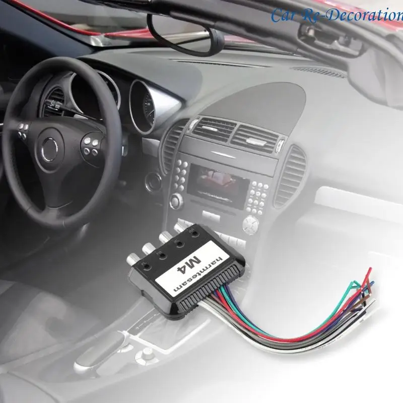 

R58D Universal 12V Sound Converter 4 Channel Stereo Output Adapter For Car DSP System Active Noise Cancellation Design