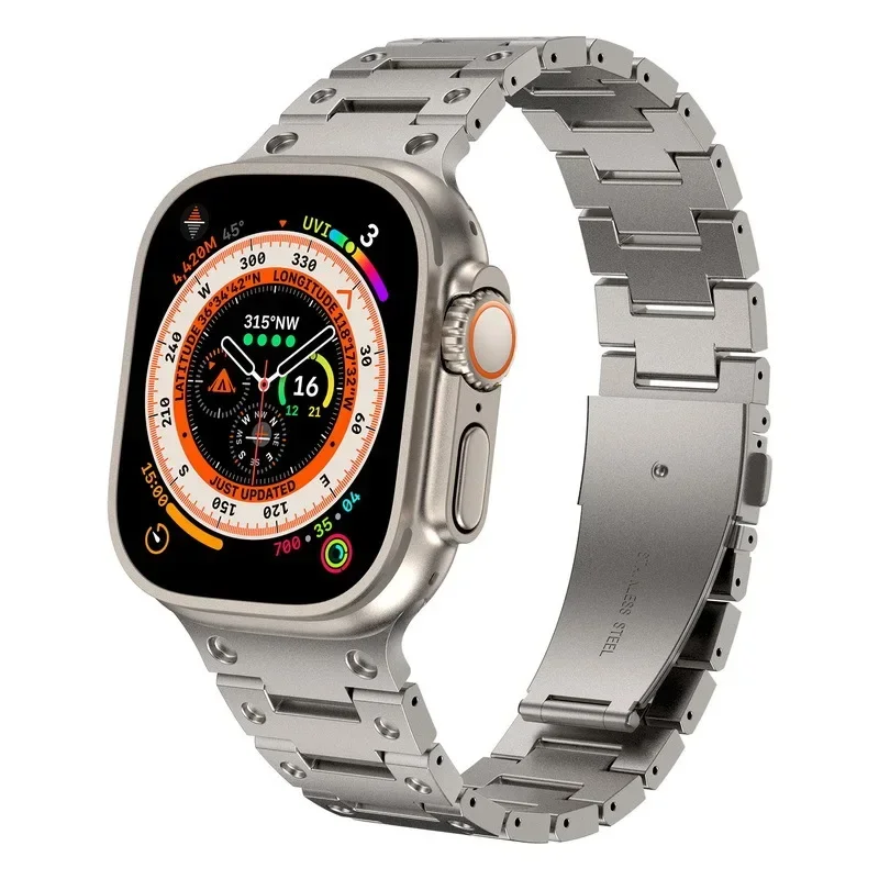 Metal Band For Apple Watch Ultra2 49mm 10 42/46mm 9 8 7 45mm 41mm Stainless Steel Bracelet band iWatch 6 5 4 3 SE 44mm 40mm 42mm