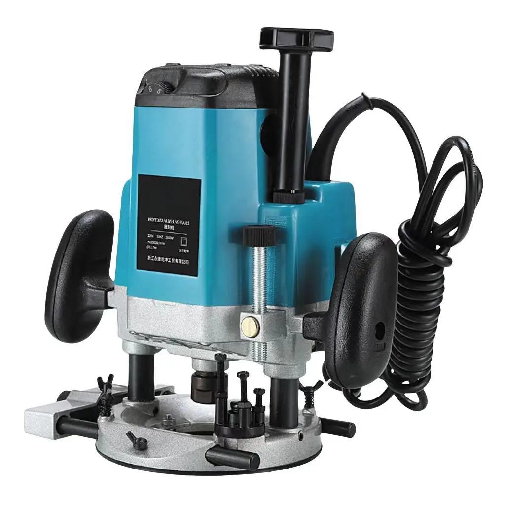 Electric Wood Router Trimmer Handheld Carpentry Tool for Wood Milling Slotting Trimming Processing