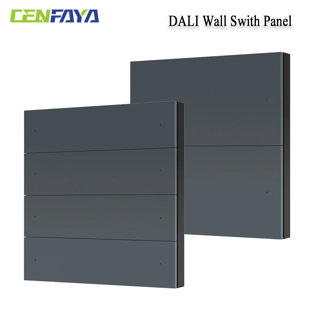 CENFAYA DALI Wall Swith Panel 4 8 Button have blue LED indicator DALI bus power supply DALI-2 input device Button Stickers