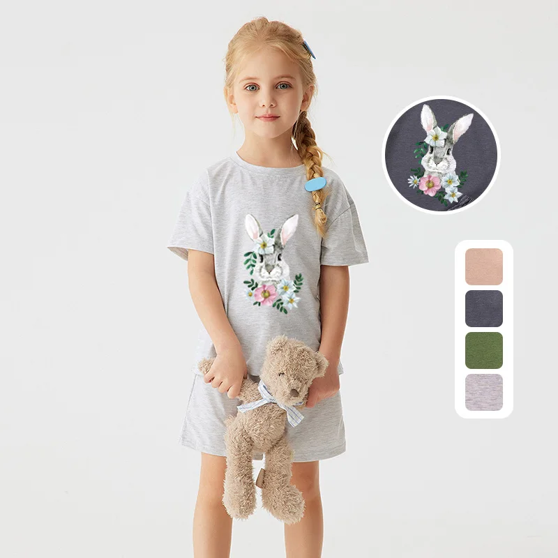 

Детский пасхальный костюм для мальчиков и девочек, топ с круглым вырезом и шортами с принтом кролика, летний подарок на вечеринку для малышей