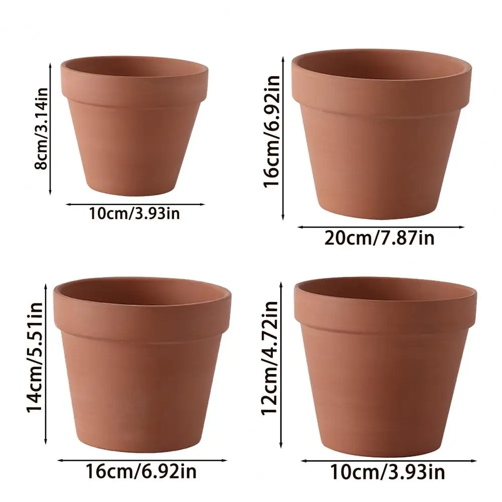 Moisture Control Planter Flowerpot with Drainage Hole Porous Clay Plant Pot for Indoor Outdoor Succulents Breathable for Cacti