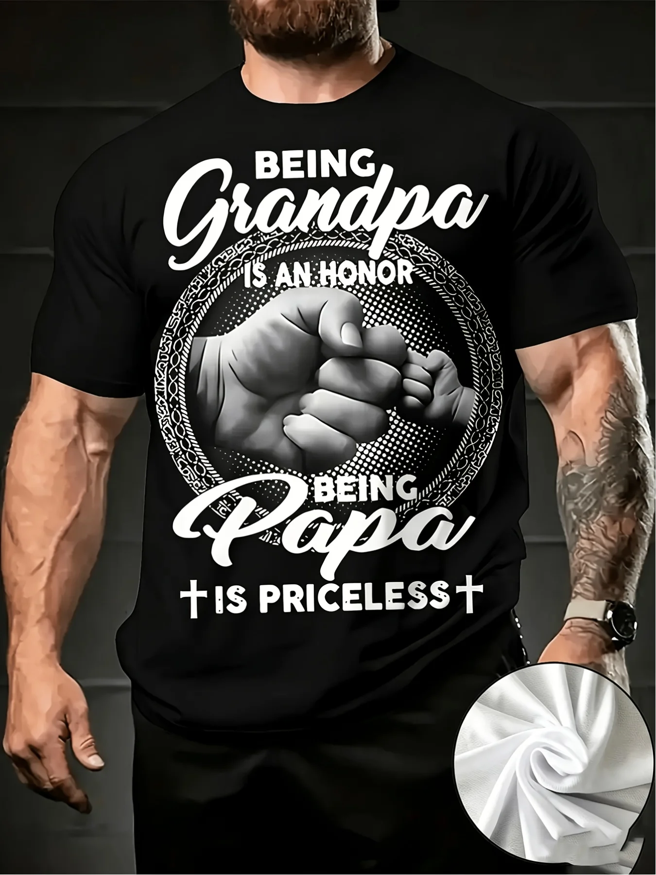 Men's Retro Crew Neck T-shirt, Father's Day Gift Idea 