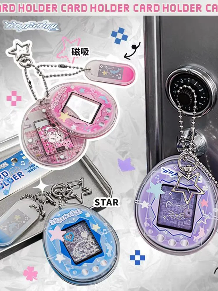 Porte-carte Photo de 1 pouce, Style Y2K, Vintage, ID Tamagotchi, étui de couverture pour Photo de famille, cadeau pour filles, jouet, accessoire de figurine