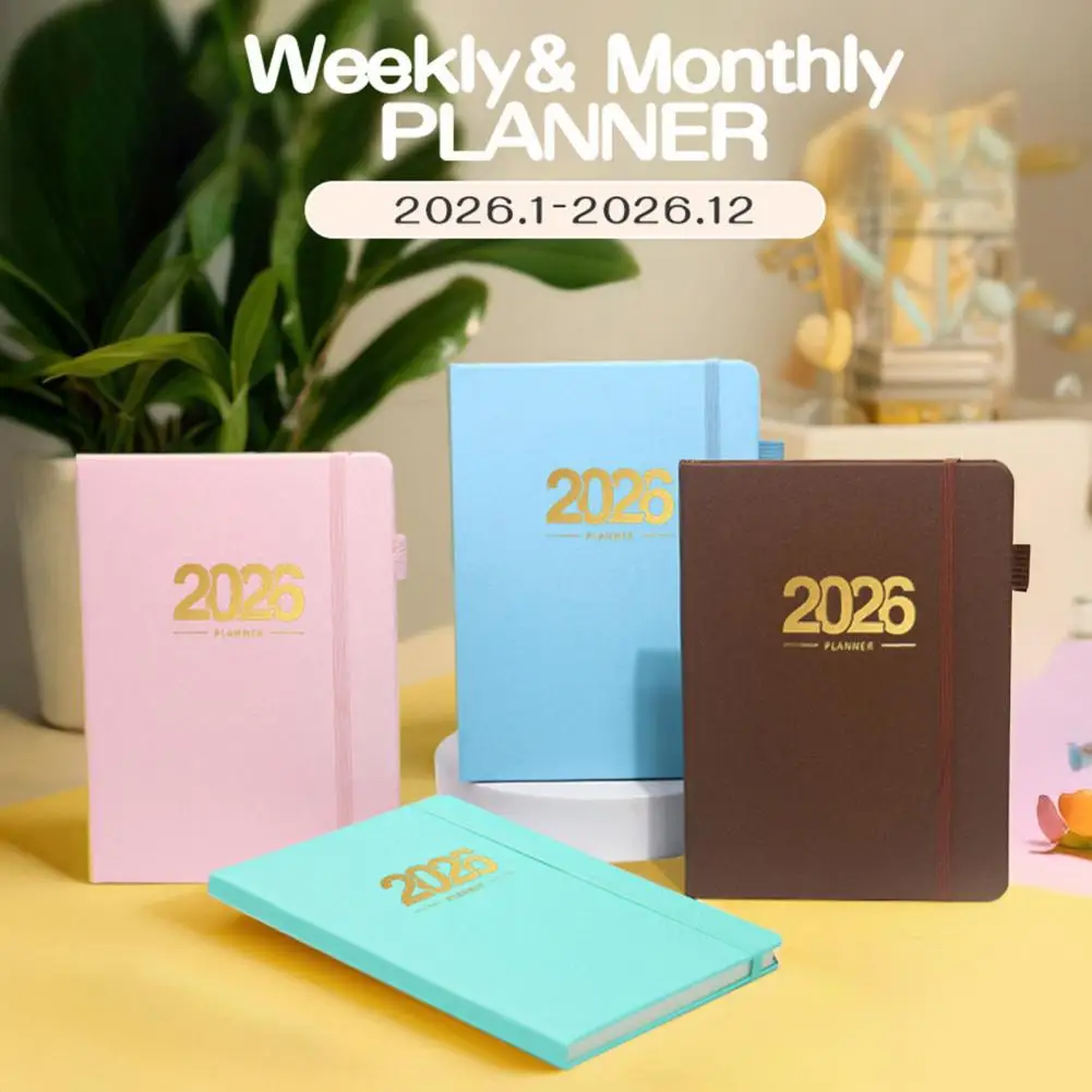 2026 Academic Planner A5 Daily Notebook for Scheduling Journaling Goal Tracking 144 Pages Task List Planner 365-day Planner