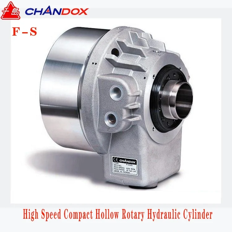 Taiwan Brand CHANDOX High Speed Compact Hollow Rotary Hydraulic Cylinder F1033S F1036S F1246S F1552S F1875S